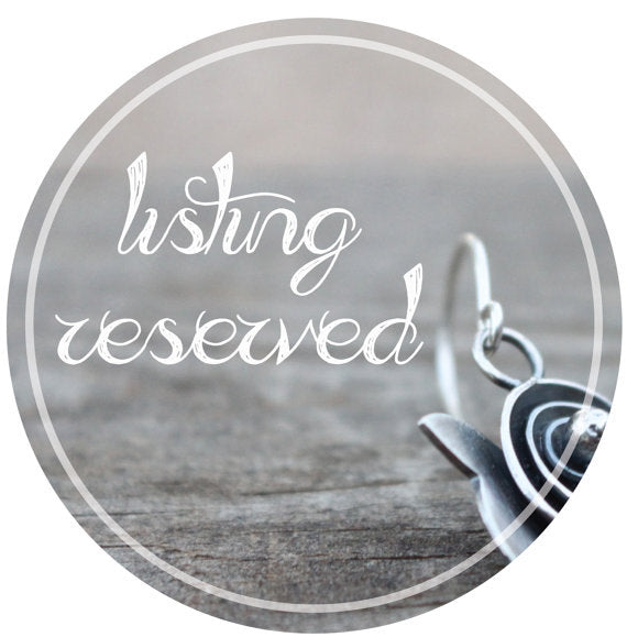 Reserved on sale for beth